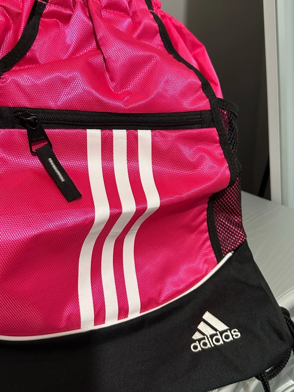 Adidas women’s Pink Drawstring Sports Bag